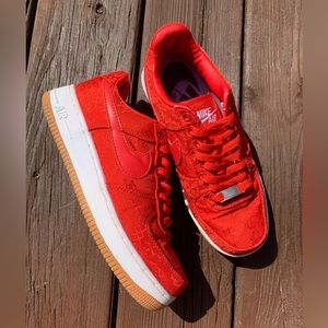 Red Nike AF1 Air Force Ones